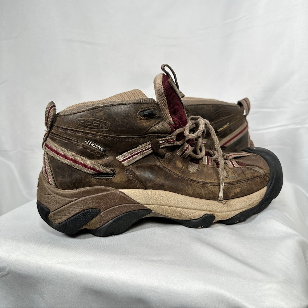 KEEN Targhee II Mid Waterproof Leather Trail Hiking Boots Women’s 8 Gorpcore - Picture 6 of 12